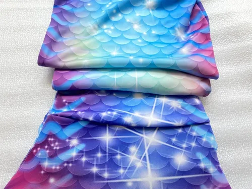 Vista 6 de DNFUN Colas de sirena para nadar para niñas, bikini de princesa, cola de sirena, traje de baño para niñas
