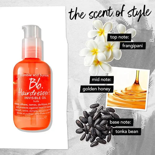 Vista 8 de Bumble and bumble. Hairdresser's Invisible Oil Frizz-Reducing Hair Oil Heat Protection, Frizz Control + Shine Curly, Wavy, Straight With