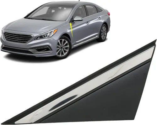 Vista 6 de Espejo delantero izquierdo para coche esquina 86180 C1000 para espejo lateral del conductor, placa triangular, repuesto para Sonata 2015-2019