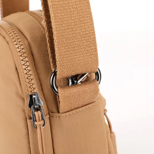 Vista 2 de Bolso cruzado de nailon casual, impermeable, ligero, para mujer