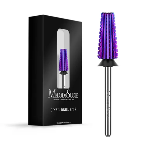 Vista 37 de MelodySusie Super Cut Edition Brocas para Uñas 5 en 1, Brocas Multifunción de Carburo de Tungsteno de 3/32'', Adecuadas para Manicura Pedicura