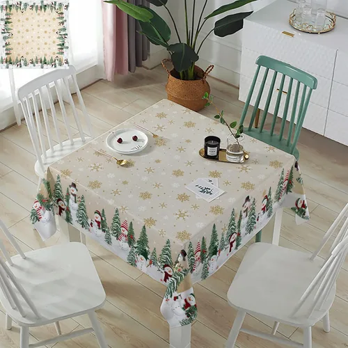 Vista 28 de Mantel rectangular impermeable con hojas de eucalipto de otoño, 52 x 70 pulgadas, mantel otoñal, rústico, girasol, acuarela, botánico, a prueba
