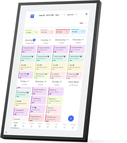 Vista 8 de LOOFII Calendario Digital Inteligente de 10.1 Pulgadas – Planificador Familiar y Calendario con Pantalla Táctil HD, Tabla de Tareas y Planificador