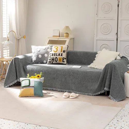 Vista 79 de VClife Funda para silla con acento azteca bohemio de 59 x 71 pulgadas, funda reversible y lavable de felpilla para sillón, color marrón castaño
