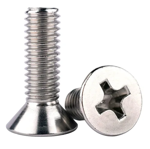 Vista 20 de 20 piezas de tornillos de máquina Phillips de cabeza avellanada plana de 1/4-20 x 1-1/2" UNC, acero inoxidable 304 18-8, rosca completa, rosca gruesa