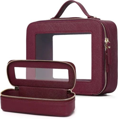 Vista 39 de Bolsa de maquillaje transparente (negro L)