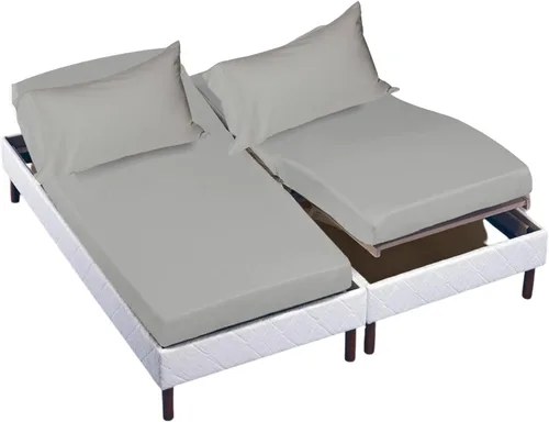 Vista 42 de Cottingon Juego de sábanas cortas de 4 piezas para caravana tamaño Queen, 100% algodón egipcio de fibra extra larga premium, juego de sábanas suaves