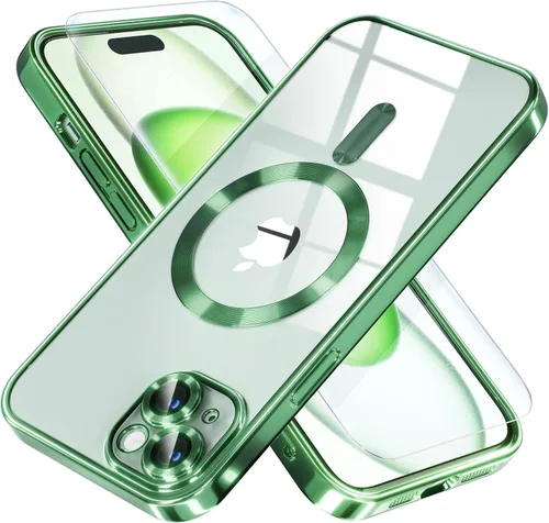Vista 98 de Misea Funda magnética para iPhone 14 compatible con MagSafe [nunca amarillenta] [protección contra caídas de grado militar] protector completo