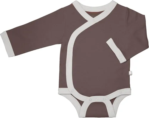 Vista 24 de Babysoy Kimono de algodón orgánico de manga larga Onesie Bodysuit