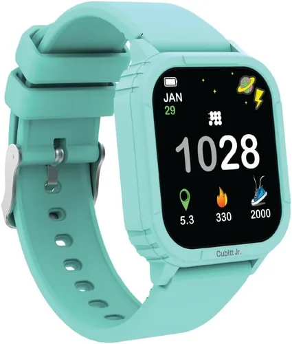 Vista 2 de Cubitt Jr - Reloj inteligente con rastreador fitness para niños y adolescentes, con temperatura corporal de 24 horas, juegos, contador de pasos