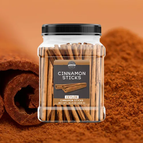 Vista 3 de Birch & Meadow, ramas de canela de Ceilán, 410 g, canela verdadera, palos enteros