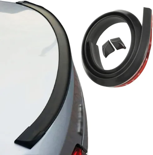 Vista 10 de TuTuYa Juego Universal de Alerón de Maletero de Fibra de Carbono, Kit de Alerón de Labio, 1.5m/4.92ft Alerón Universal para Coche, Barra de Alerón