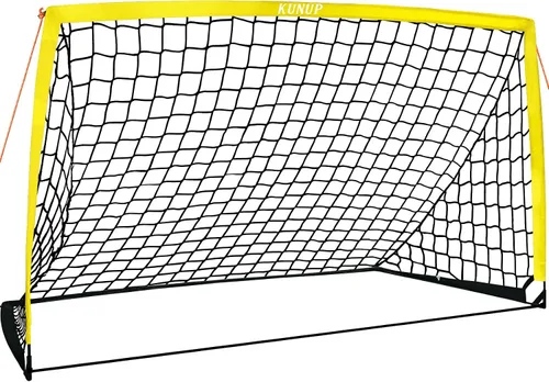 Vista 32 de Portería de fútbol portátil de 5 x 3, 6 x 4, 9 x 5 pies, para patio trasero, red de práctica de fútbol plegable con bolsa de transporte para niños