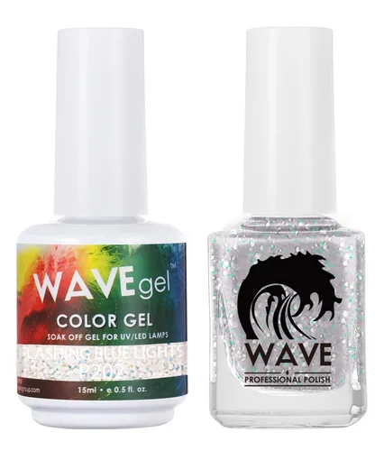 Vista 128 de WAVEGEL - Juego dúo de gel y esmalte de uñas a juego - Colección Simplicity - #P109 Blizzard I 0.5 onzas