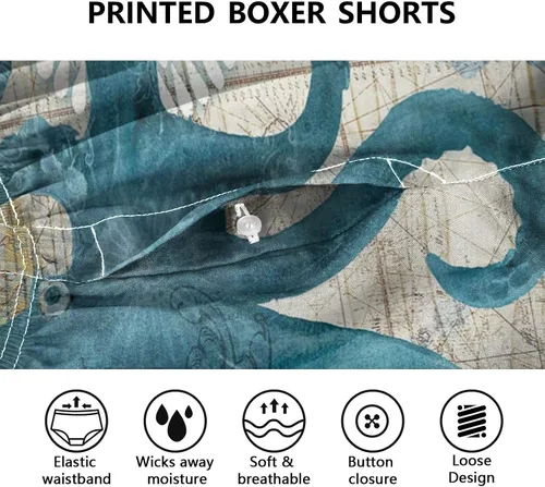 Vista 3 de Fisyme Boxers para hombre, calzoncillos tipo bóxer para hombre