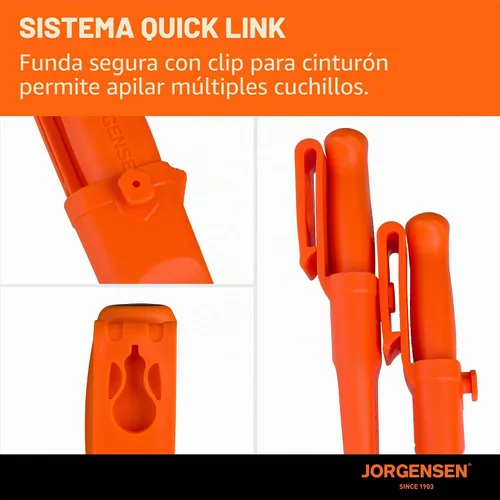 Vista 8 de Jorgensen - Cuchillo cincel de madera con funda, hoja de acero al carbono