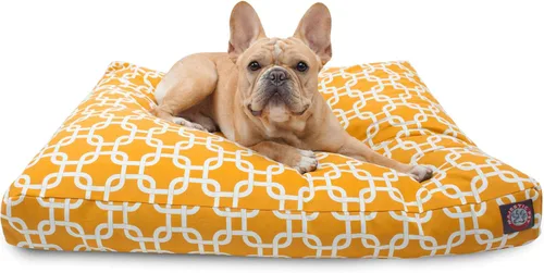Vista 8 de Majestic Pet Cama para perro de espuma viscoelástica triturada, pequeña con funda extraíble lavable, cama ortopédica rectangular para perros, cama