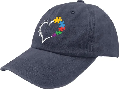 Vista 2 de Gorra Accept Understand Love Autism Awareness Dad - Gorras de béisbol vintage para mujer