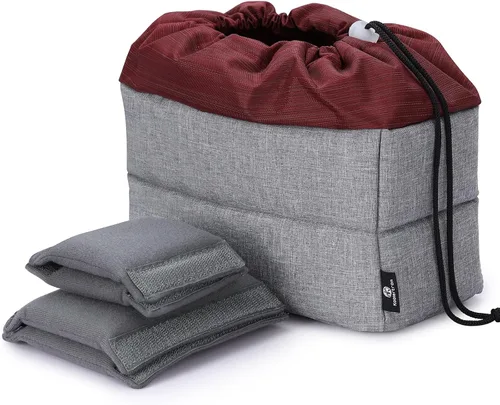 Vista 10 de Bolso a prueba de golpes Koolertron para cámaras DSLR o SLR. Separadores acolchados para personalizar el bolso.