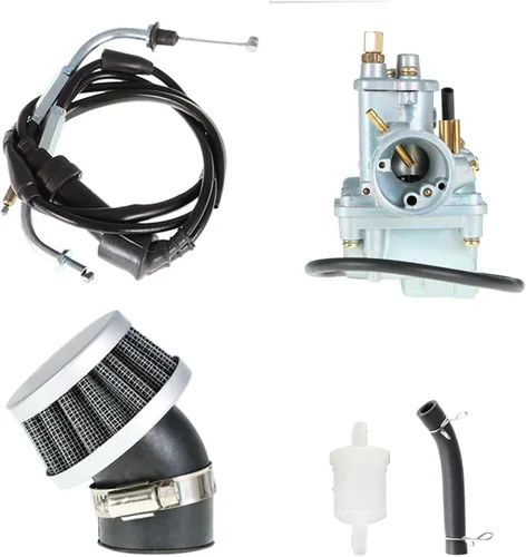 Vista 7 de WFLNHB Repuesto de carburador para Yamaha PW80 Y-Zinger Big Wheel 80 BW80 Dirt Bike con cable de acelerador de filtro de aire