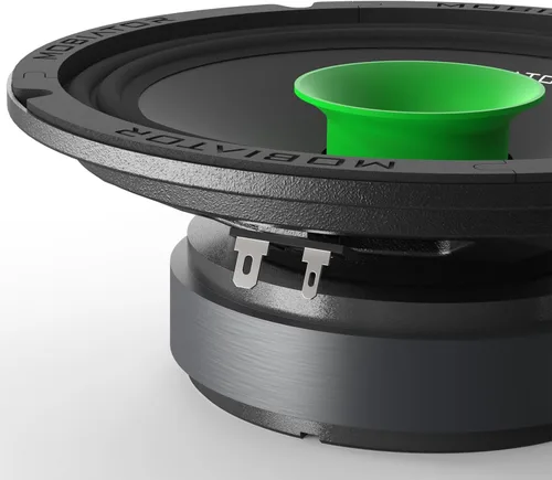 Vista 8 de MB-M65T 6.5" 2-Vía Altavoces coaxiales de audio profesional de rango medio, 360W máx, 4-Ohm, bobina de voz de 1.5", con tweeters tipo bala