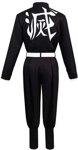 Vista 5 de Cosplay Life Demon Killer Vanquisher - Conjunto completo de disfraz de anime kimono cárdigan, traje de Halloween para adultos unisex