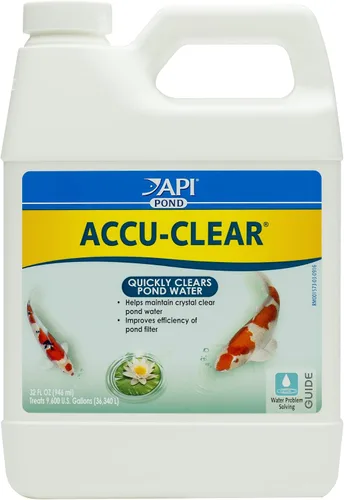 Vista 5 de API Pond-Zyme - Limpiador de estanques destructor de lodos con bacterias naturales de estanque y cebada, contenedor de 1 libra y estanque ACCU-Clear