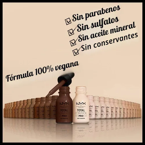 Vista 3 de NYX PROFESSIONAL MAKEUP - Base de goteo profesional de control total 16.5 Nuez moscada