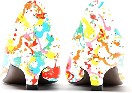 Vista 4 de WAYDERNS Zapatos de tacón bajo mate para mujer, con puntera puntiaguda, 1.5 pulgadas