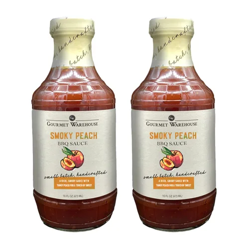 Vista 10 de Gourmet Warehouse Salsas para barbacoa, 16 onzas líquidas, paquete de 2 (barril de bourbon)