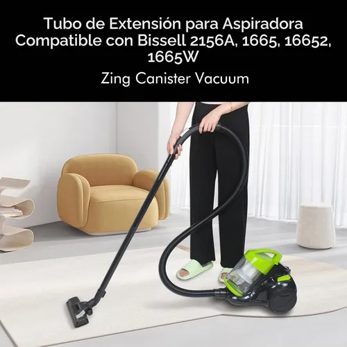 Vista 2 de Manguera de repuesto para aspiradora Bissell Zing, compatible con modelos 2156A, 1665, 16652, 1665W, 21562 (paquete de 2)
