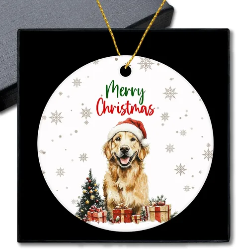 Vista 23 de Shiba Inu Gifts - Adornos navideños de cerámica para árbol y auto