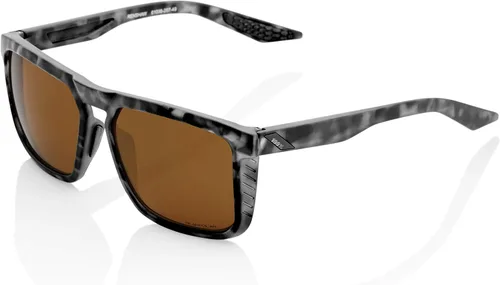 Vista 4 de 100% Renshaw - Gafas de sol cuadradas estilo glaciar, duraderas, ligeras, de rendimiento activo, agarre en las patillas y protector