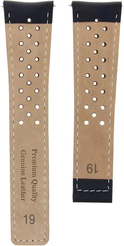 Vista 6 de Ewatchparts PERFORATED 19-20-22MM LEATHER WATCH BAND STRAP COMPATIBLE WITH TAG HEUER CARRERA CALIBRE