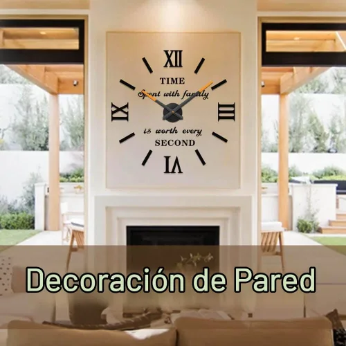 Vista 2 de VANGOLD Reloj de pared para decoración de sala de estar, regalo Negro