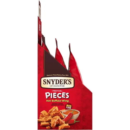 Vista 6 de Snyder's of Hanover Piezas de pretzel, ala de búfalo caliente, 3.25 onzas, 6