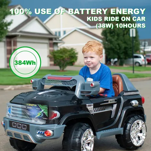 Vista 4 de Batería de litio de 12V 30Ah, baterías LiFePO4 de 12V, potencia de carga de 384W, batería de ciclo profundo de iones de litio y fosfato de hierro
