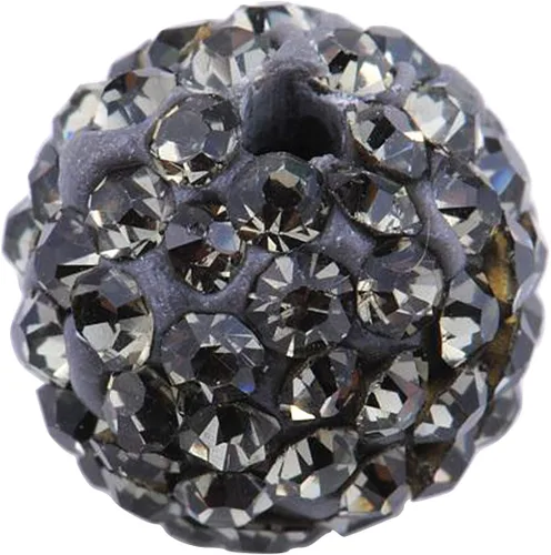 Vista 35 de RUBYCA Pave - Cuentas de arcilla de cristal checo para joyería Shamballa (20 unidades, 0.472 pulgadas, morado claro)