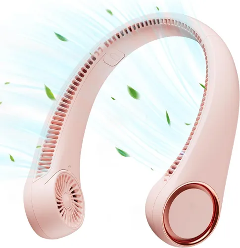 Vista 9 de Gaiatop - Ventilador portátil de cuello recargable, enfriamiento manos libres, 23.5 horas de duración de la batería, ventilador personal portátil