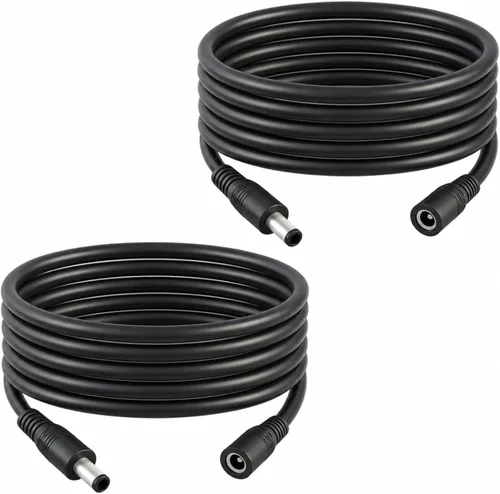 Vista 10 de 2pcs 0.2 in × 2.1mm14AWG DC Cable macho a hembra Conector 5521Connector 1FT