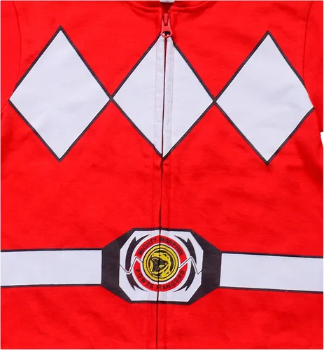 Vista 3 de Hasbro Power Rangers - Sudadera con capucha con cremallera para niños pequeños, azulrojo