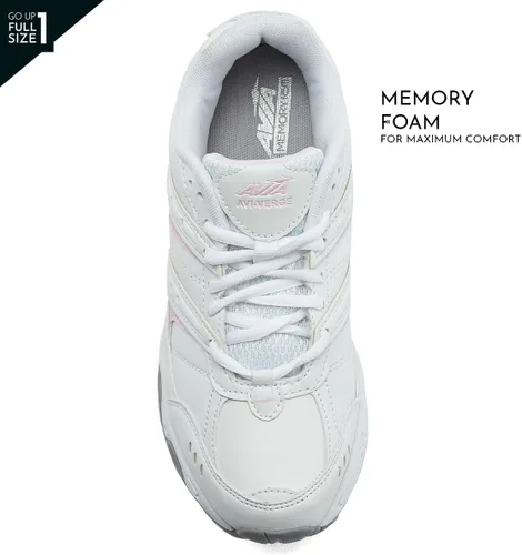 Vista 4 de Avia Verge - Tenis para mujer, para tenis, cancha, entrenamiento cruzado o pickleball para mujer, tenis clásicos negros o blancos con soporte
