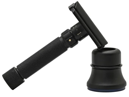 Vista 8 de Pearl Flexi - Maquinilla de afeitar de seguridad ajustable versión V12 – Maquinilla de afeitar de metal reutilizable hecha de 100% latón