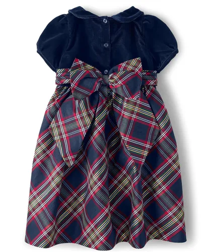 Vista 2 de Gymboree Vestidos elegantes de manga corta para niñas pequeñas