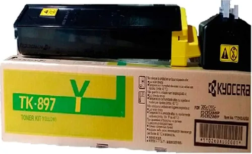 Vista 2 de Kyocera 1T02K00US0 Modelo TK-897K Cartucho de tóner negro, compatible con impresoras a color multifuncional FS-C8025MFP, FS-C8520MFP, TASKalfa 205c