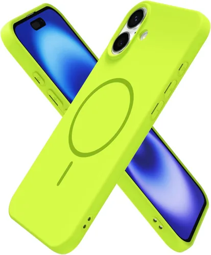 Vista 260 de Oakxco Funda de Silicona Mag Safe para iPhone 12 Pro Max, Funda Magnética Delgada y Fina Compatible con Carga Inalámbrica MagSafe, Bonita Funda