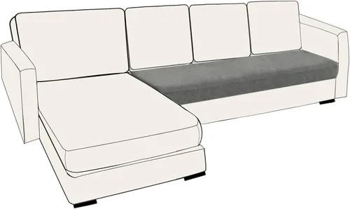 Vista 100 de UNBBRRL Fundas de cojín de asiento para sofá, elásticas, funda de cojín individual para sofá, fundas de cojín para sofá, fundas de héroe protegen