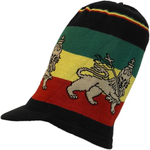Vista 41 de Shoe String King SSK Rasta Knit Tam Hat Dreadlock Gorra con múltiples diseños y tamaños.