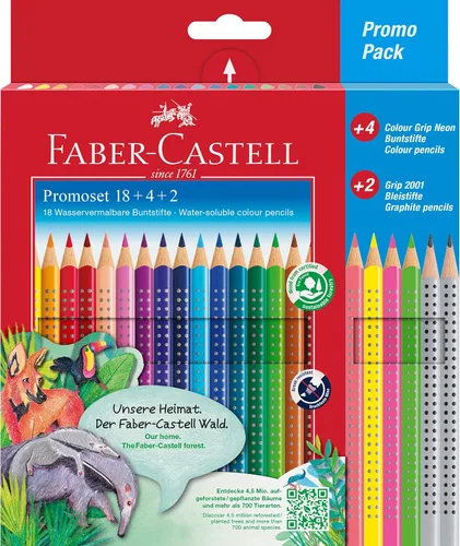 Vista 10 de Faber-Castell eraseable Color lápices Grip Conjunto de 10