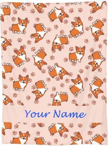 Vista 16 de Manta personalizada con texto de tu nombre, mantas de vellón coloridas personalizadas con huesos de pescado para adultos, niños, familia
